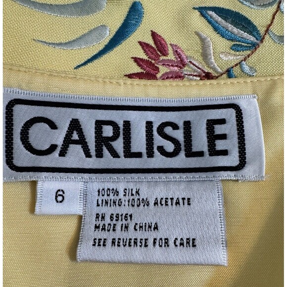 Carlisle Collection Designer Skirt Sz 8 Silk Embroidered Tapestry Multicolor - Picture 5 of 12